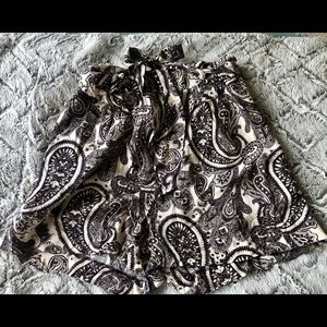 H&M Paisley high waisted shorts NWT